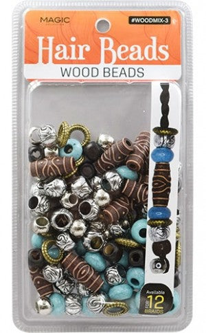 MAGIC COLLECTION Wood Design - Assorted Design , Hair accessories, Sareya beauty supply, hair extension
